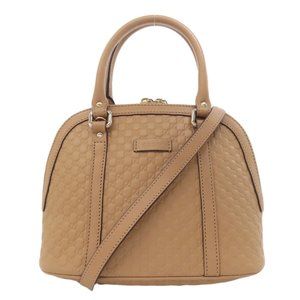 Gucci 449654 GG Signature Microsima Outlet Handbag in Calfskin Leather for Women